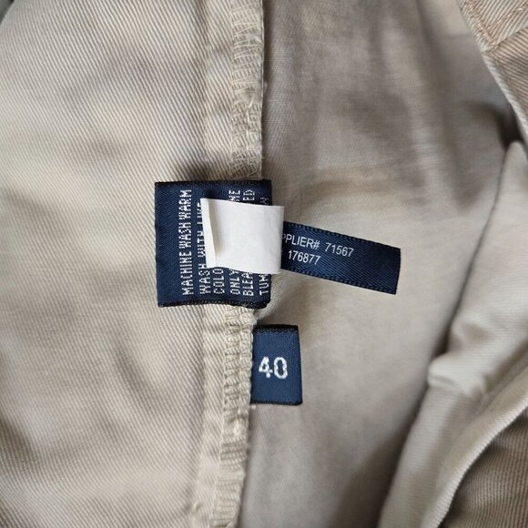 Polo Ralph Lauren Tyler Shorts Mens 37 Pleated Khaki Cotton Preppy‎ Classic - Picture 5 of 11